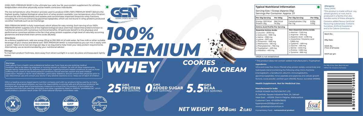 Nutritional information