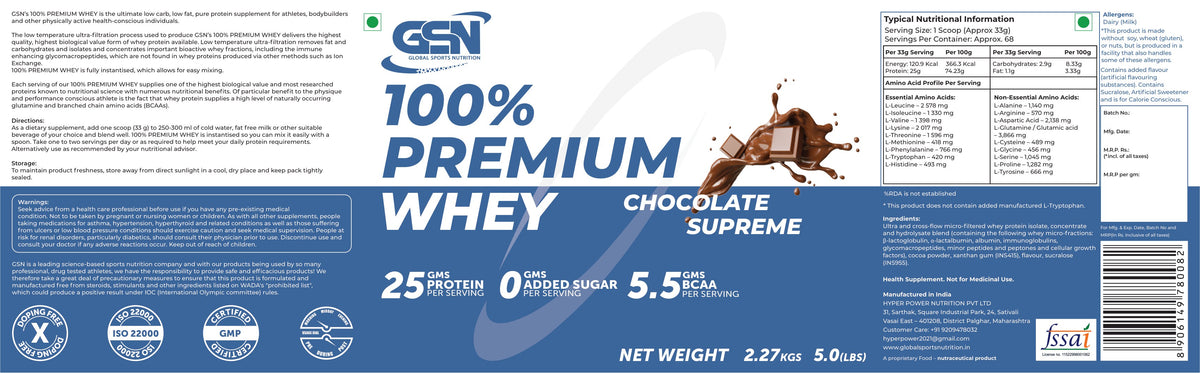 Nutritional information