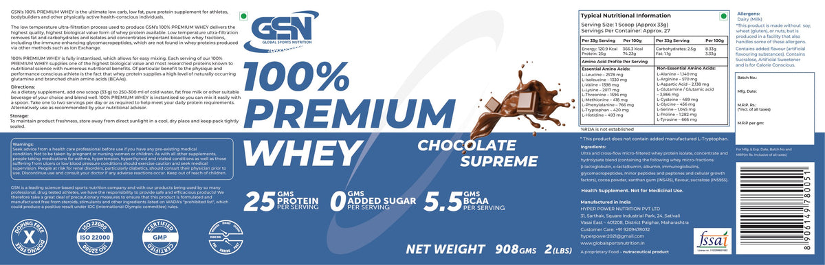 Nutritional information