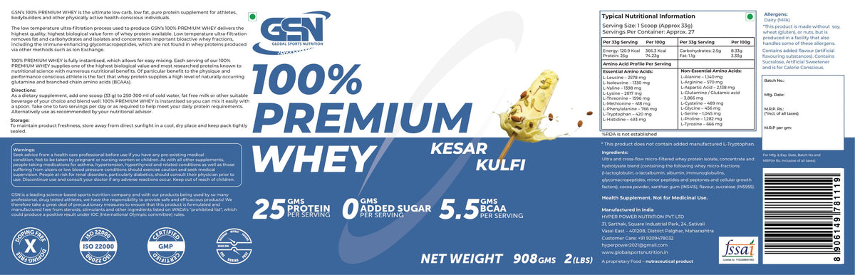 Nutritional information